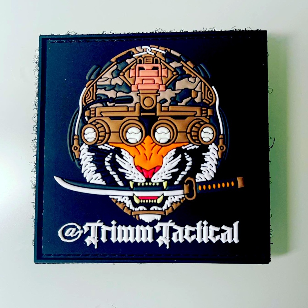 Trimm Tactical patches. Night vision google glow in the dark.